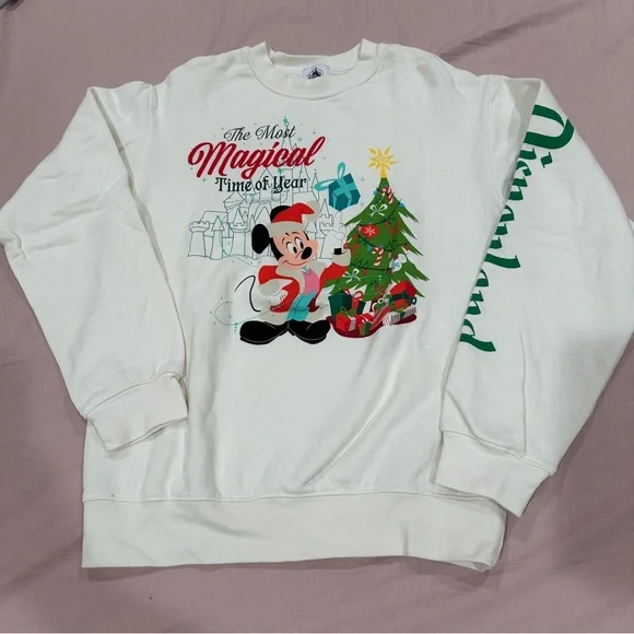 Disney Christmas White Sweater - Picture 2 of 5